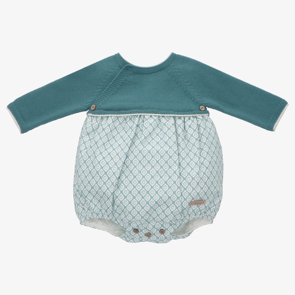 Pelele punto y tela niño cyane