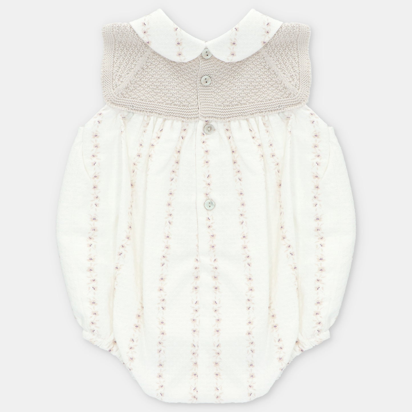 Pelele punto y tela Quebec