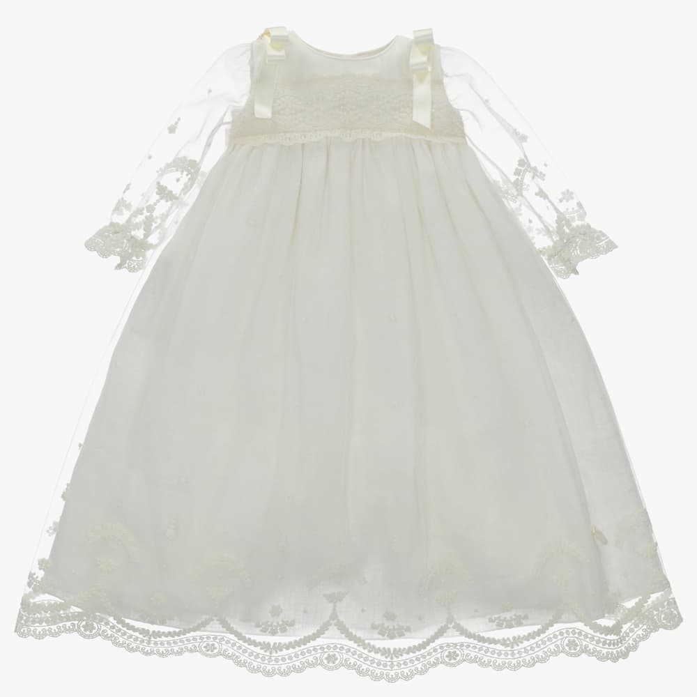 Faldón unisex marfil