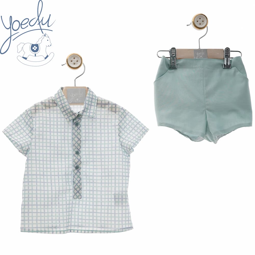 Conjunto de bebé manga corta Laguna