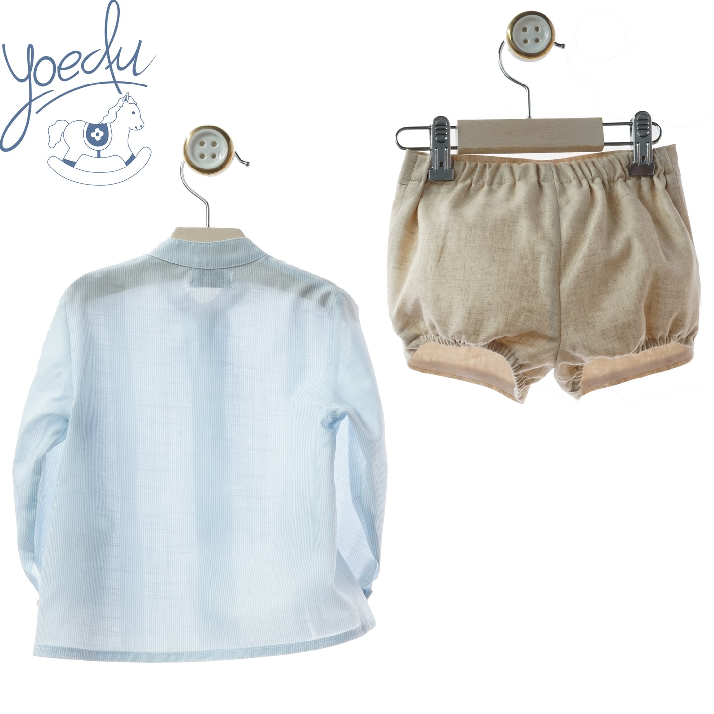 Traje niño pantalón bermuda familia Cristal