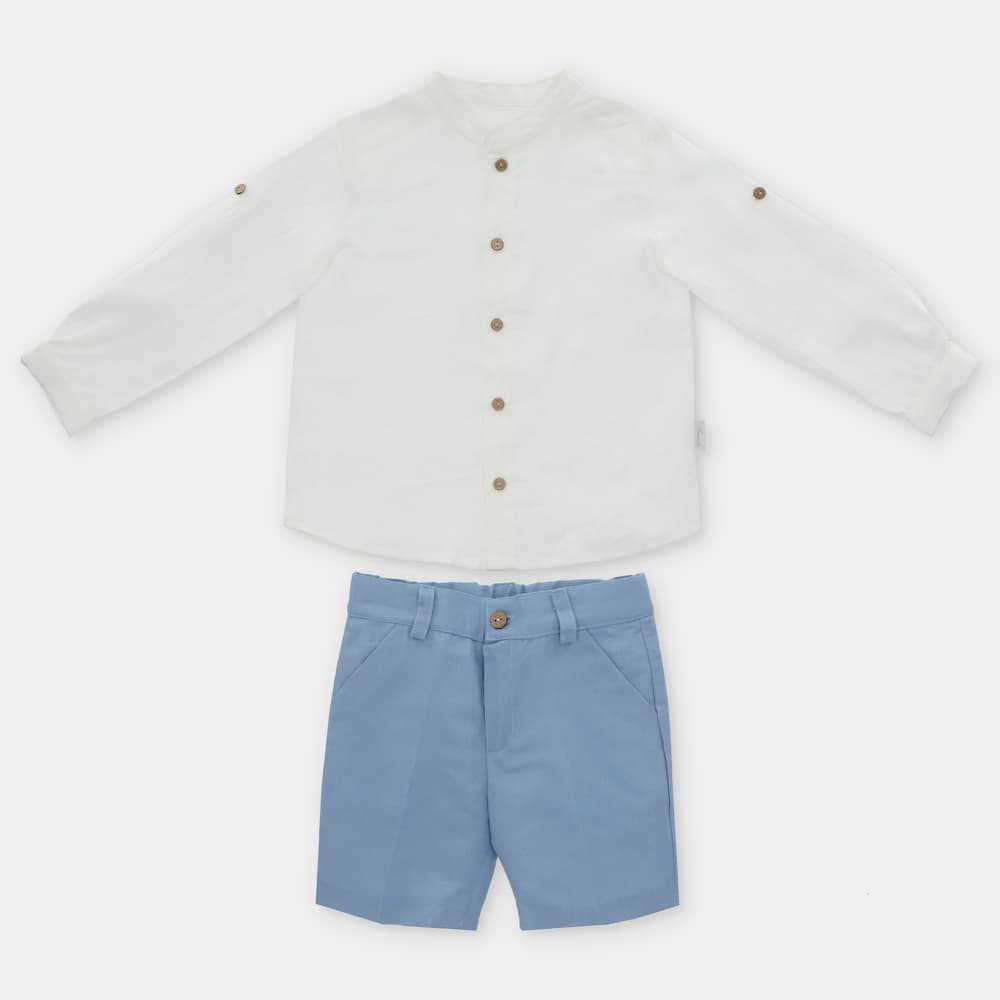 Conjunto de tela niño Nel blu