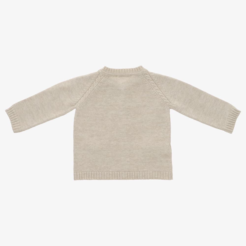 Cárdigan de punto con bolsillos stone