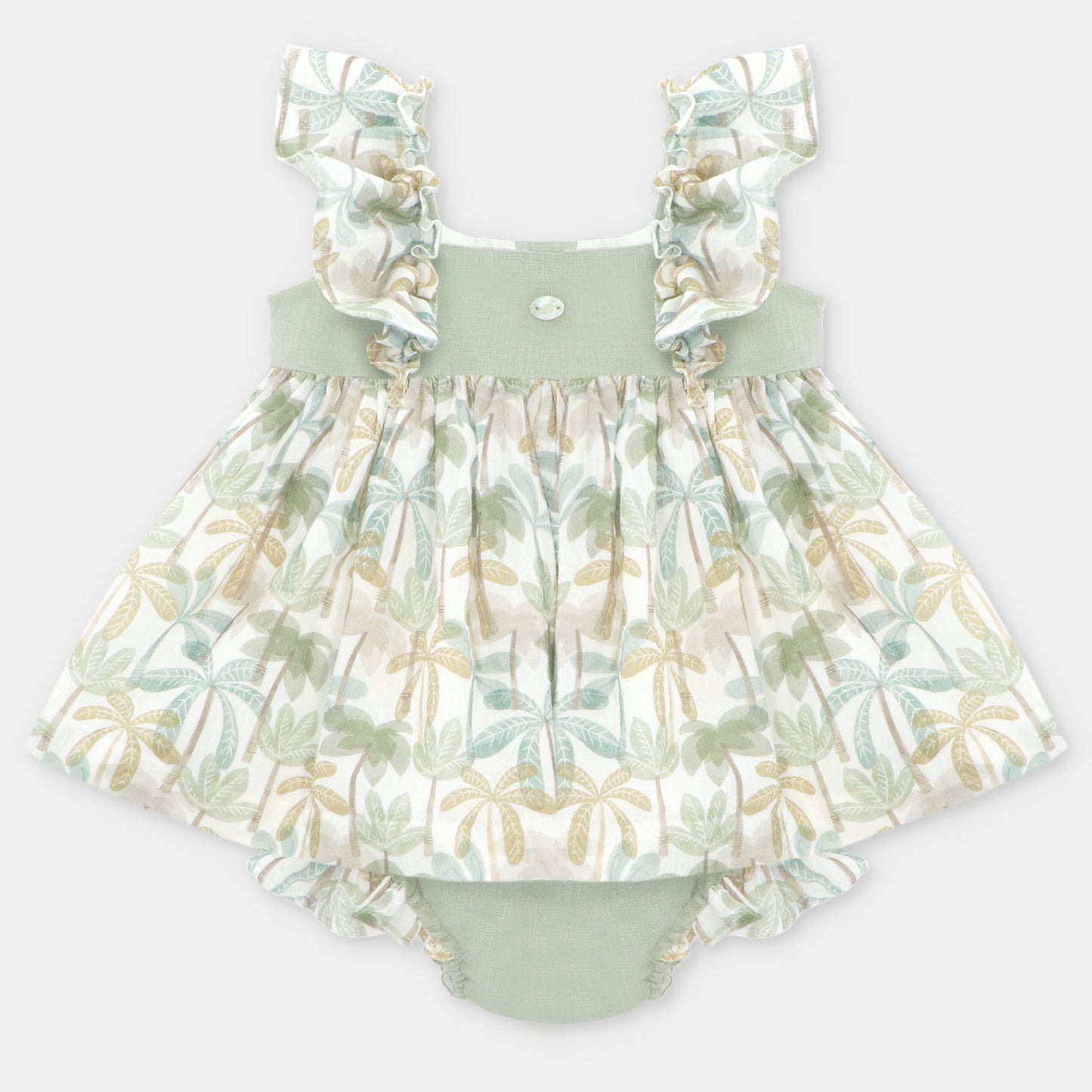 Conjunto de niña plameras Palmi (no incluye capota)