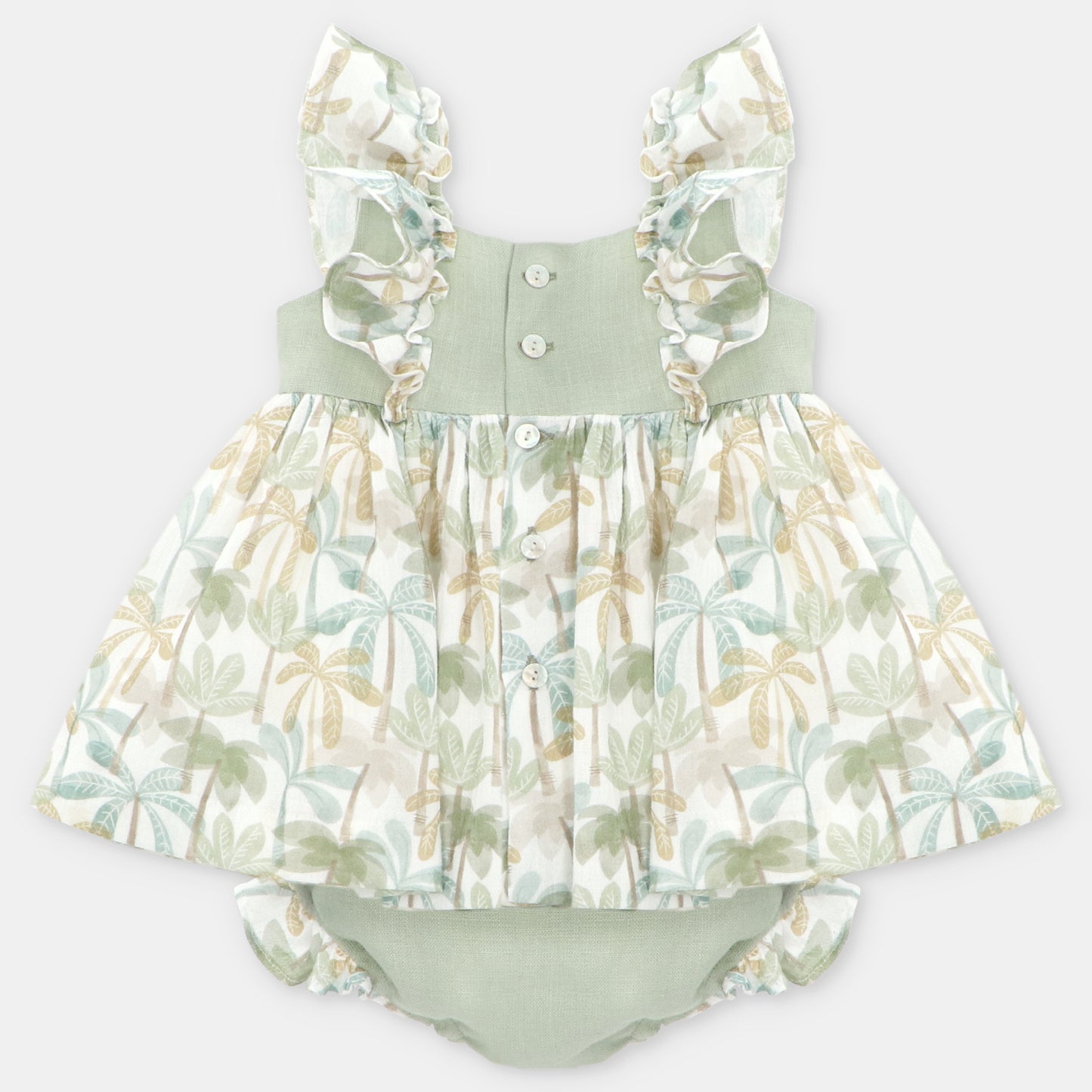 Conjunto de niña plameras Palmi (no incluye capota)