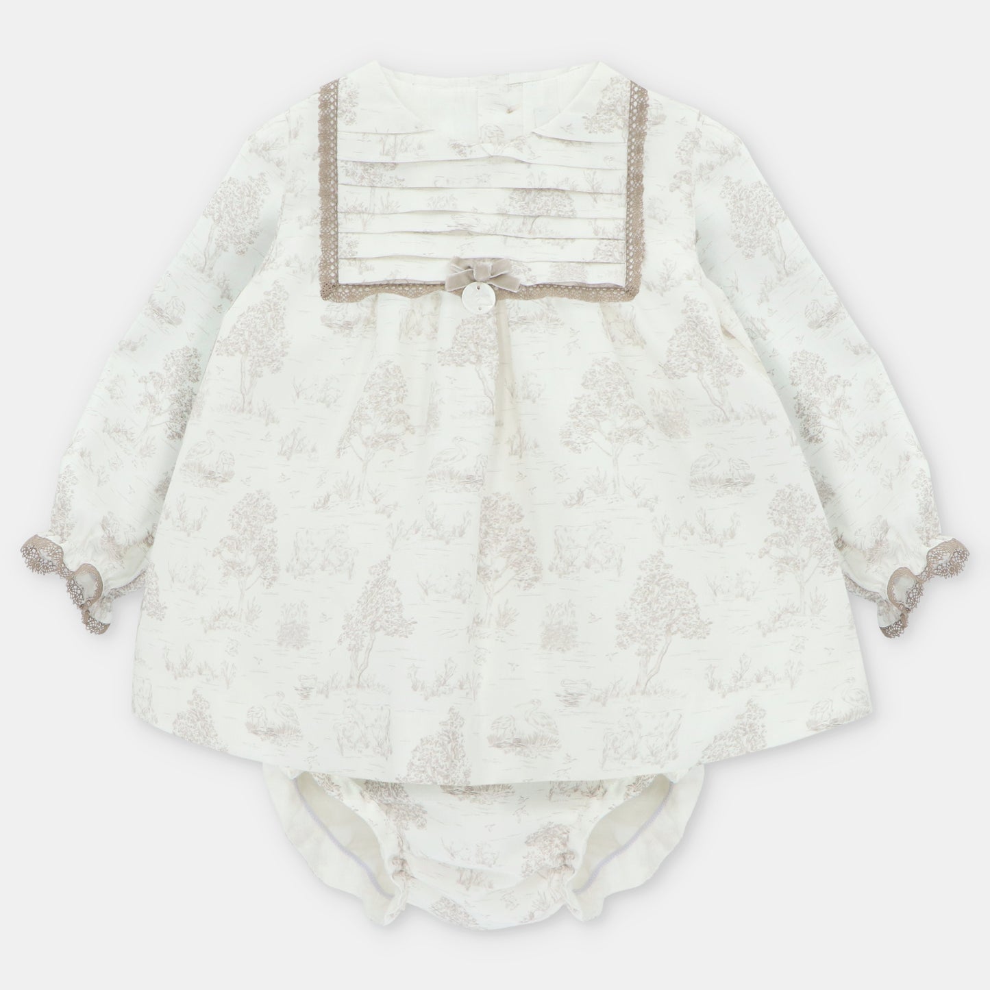 Conjunto tela niña Toile de Jouy Newport (no incluye capota)