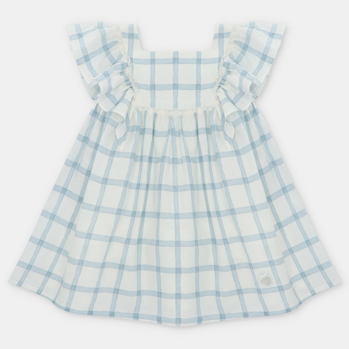 Vestido tela niña cuadross Capri