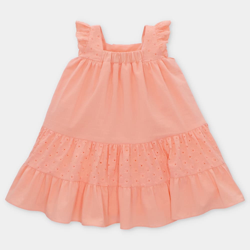 Vestido de tela bordada Momo