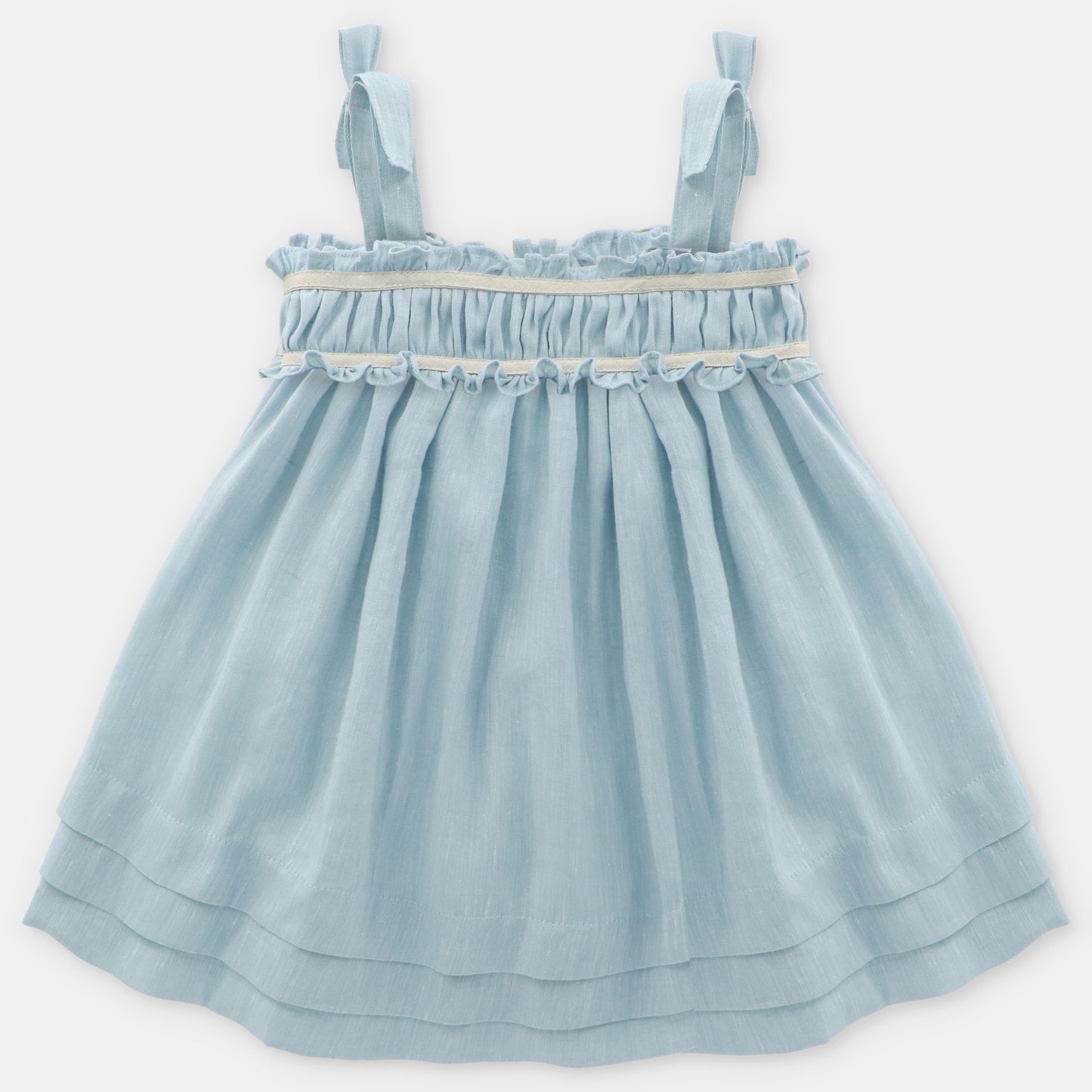 Vestido tela niña Capri azul