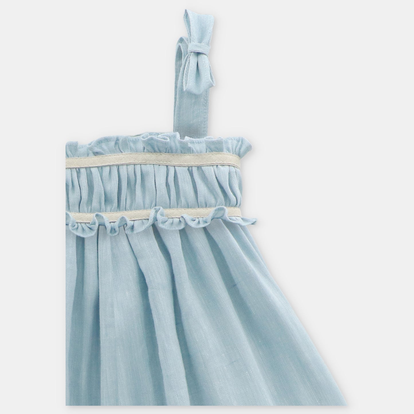 Vestido tela niña Capri azul