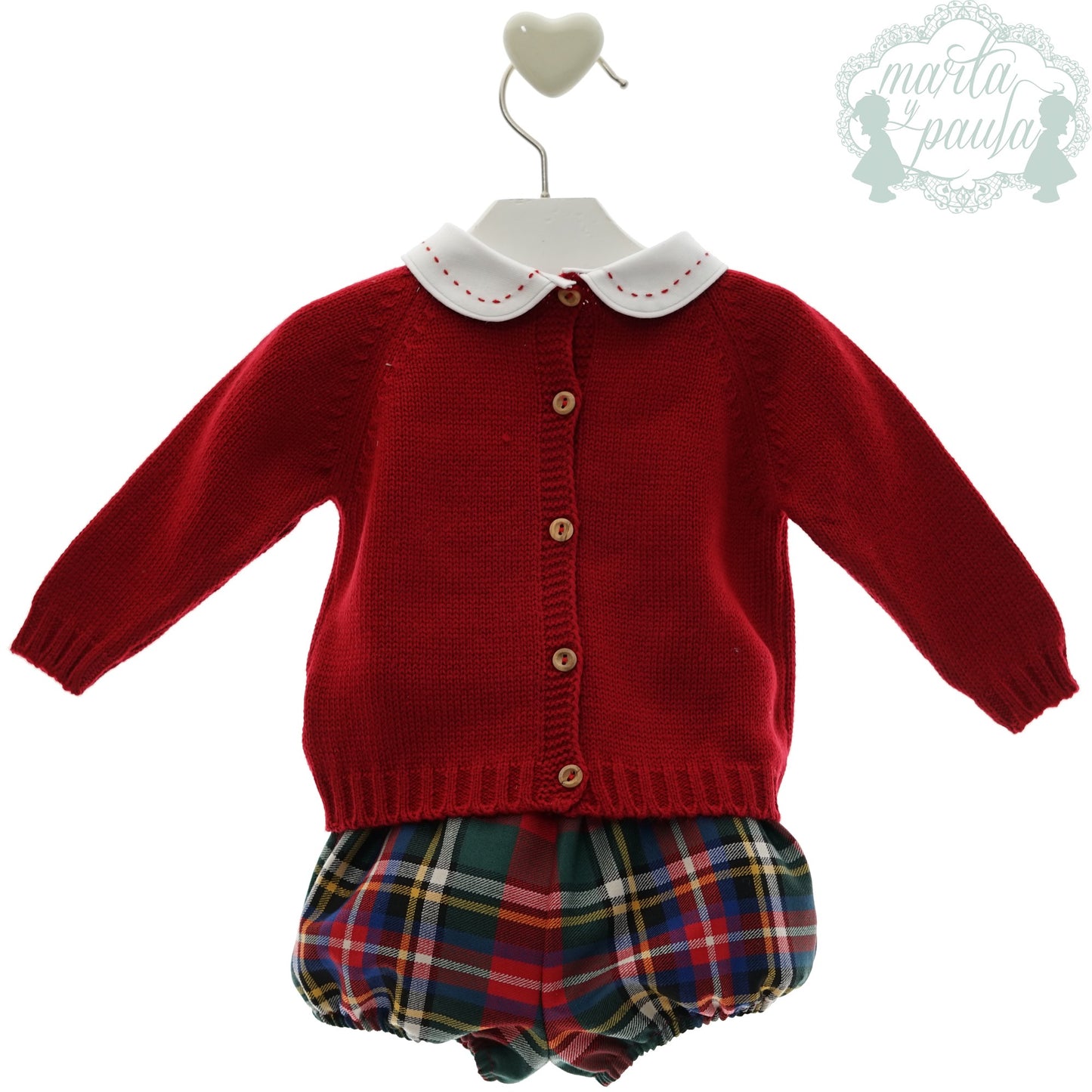 Conjunto bebé niño tres piezas Familia Marilyn