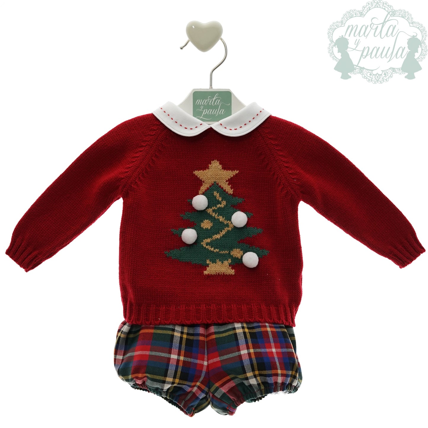 Conjunto bebé niño tres piezas Familia Marilyn