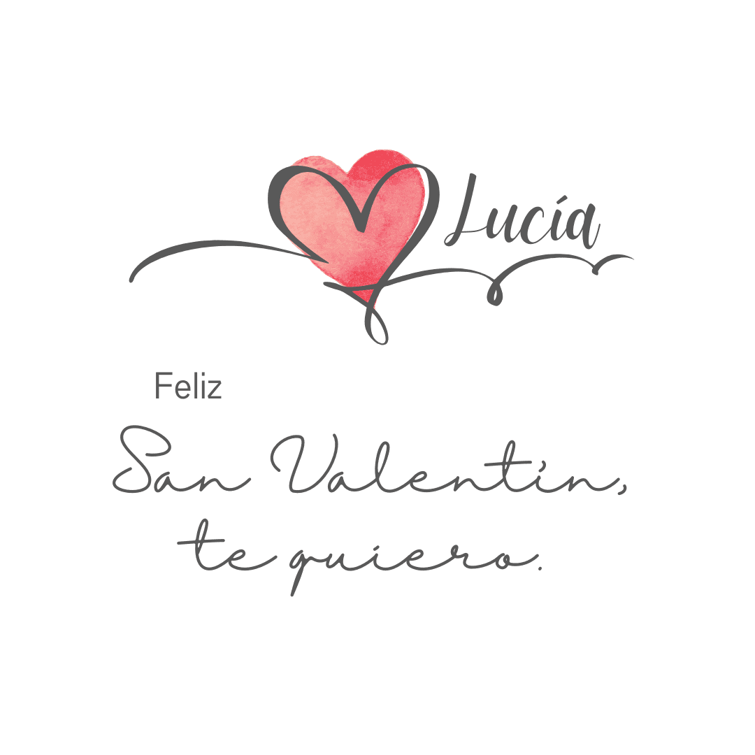 Body personalizado San Valentín - Corazón con nombre