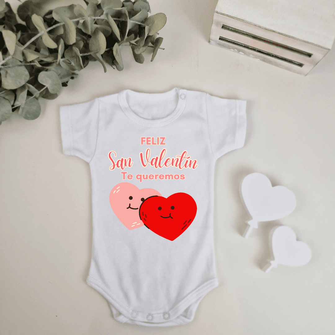 Body personalizado San Valentín - Corazones felices