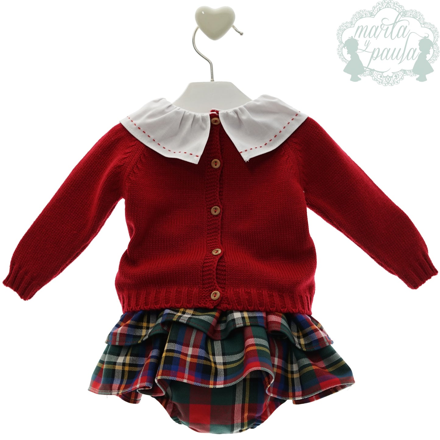 Conjunto bebé niña tres piezas Familia Marilyn