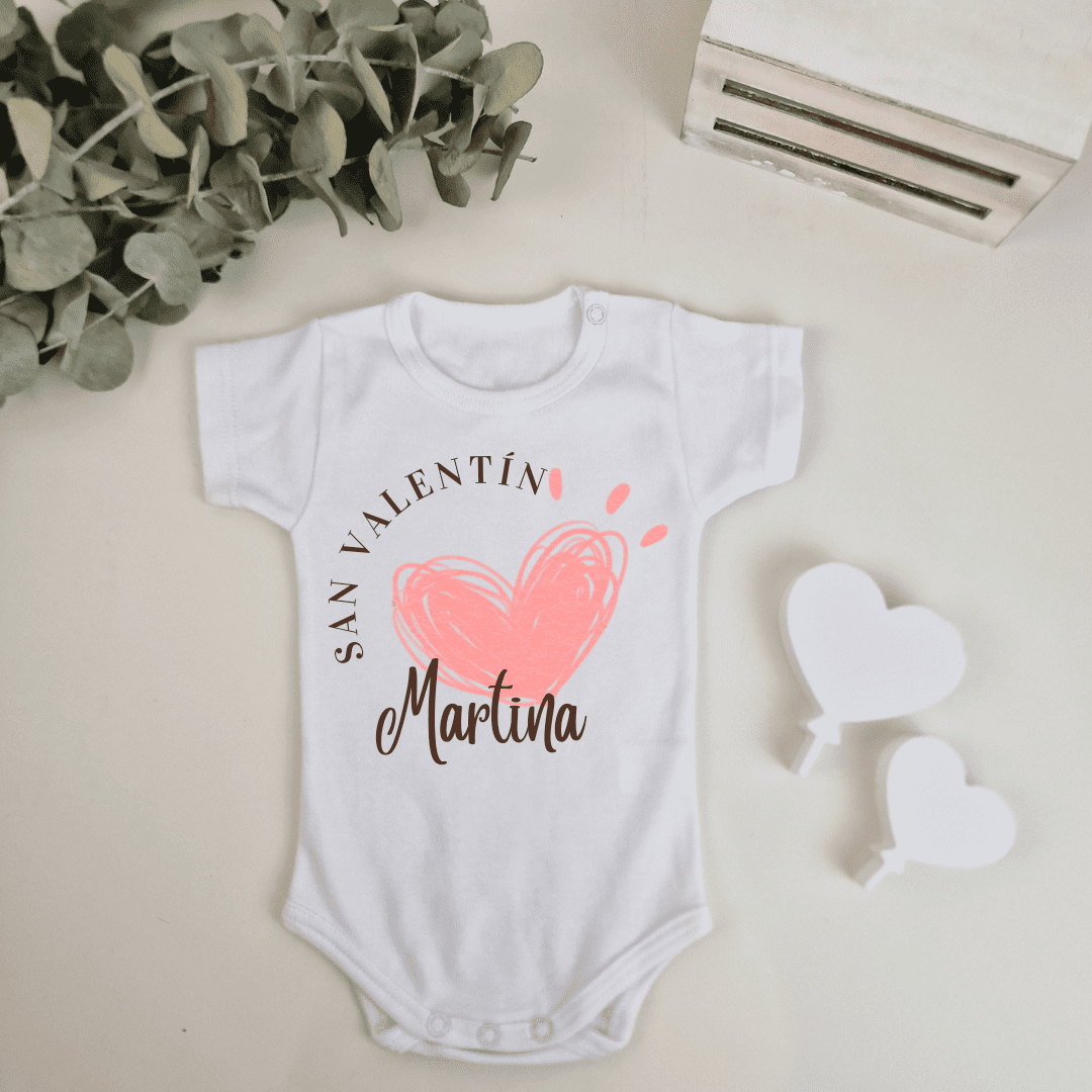 Body personalizado San Valentín - Corazón