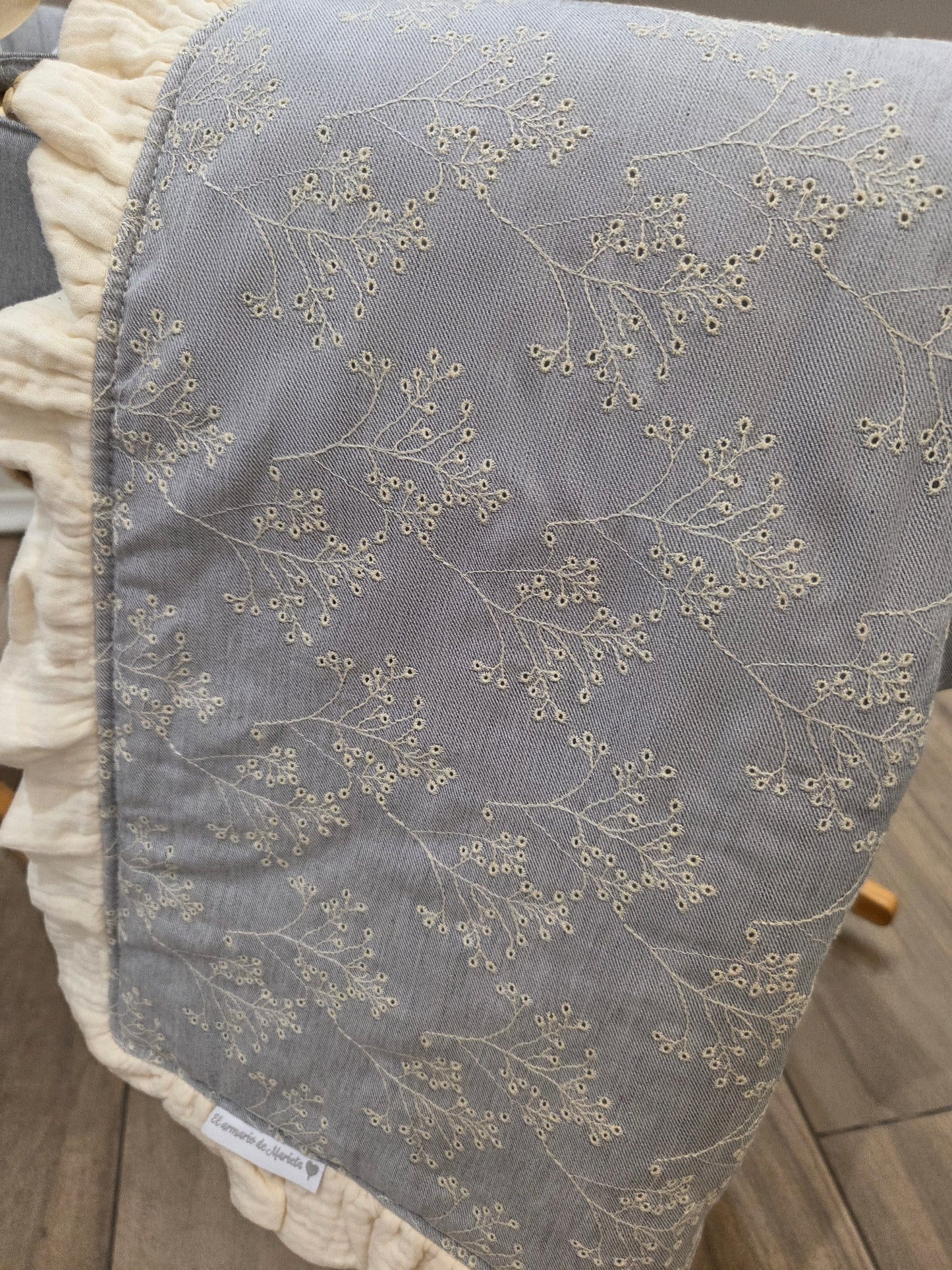 Moisés bebé reversible - Bordados