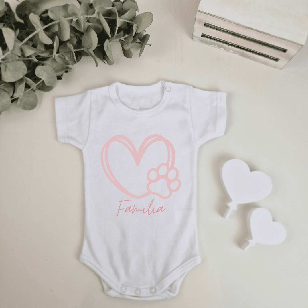 Body personalizado San Valentín - Corazón con huella