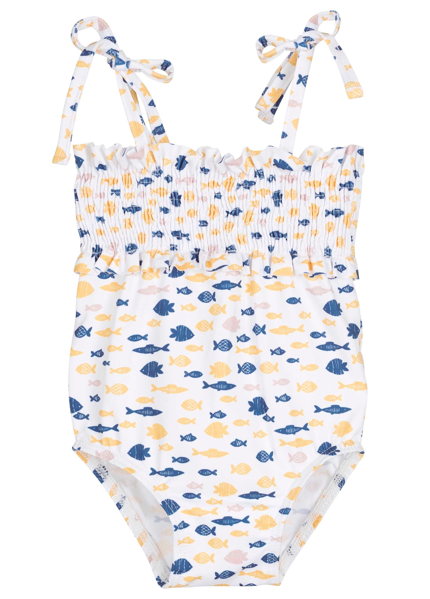 Bañador cuadros pececillos