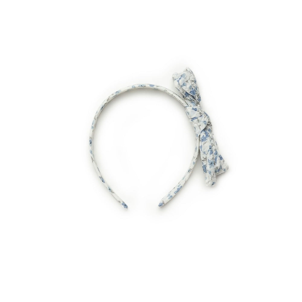 Diadema florecitas azul