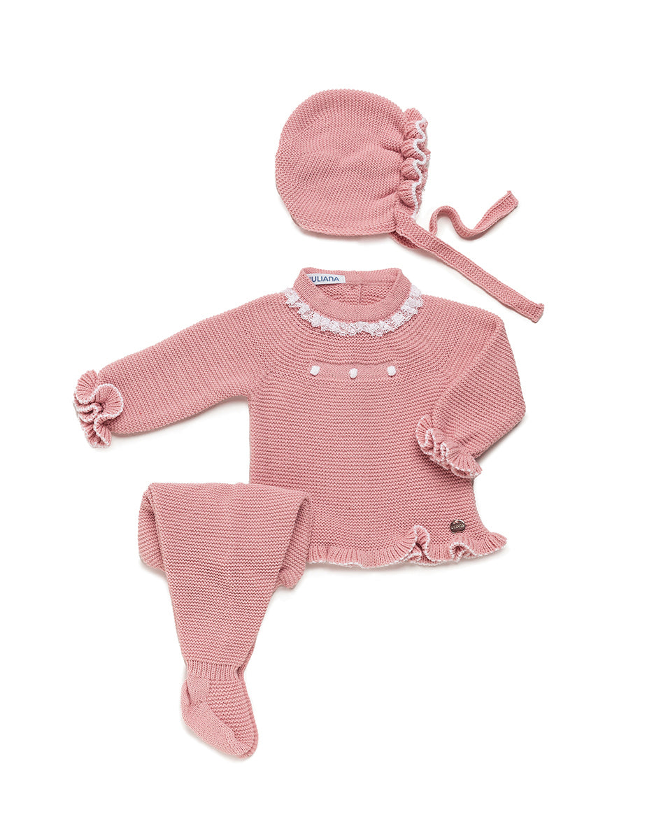Conjunto de polaina lin tres piezas bodoques