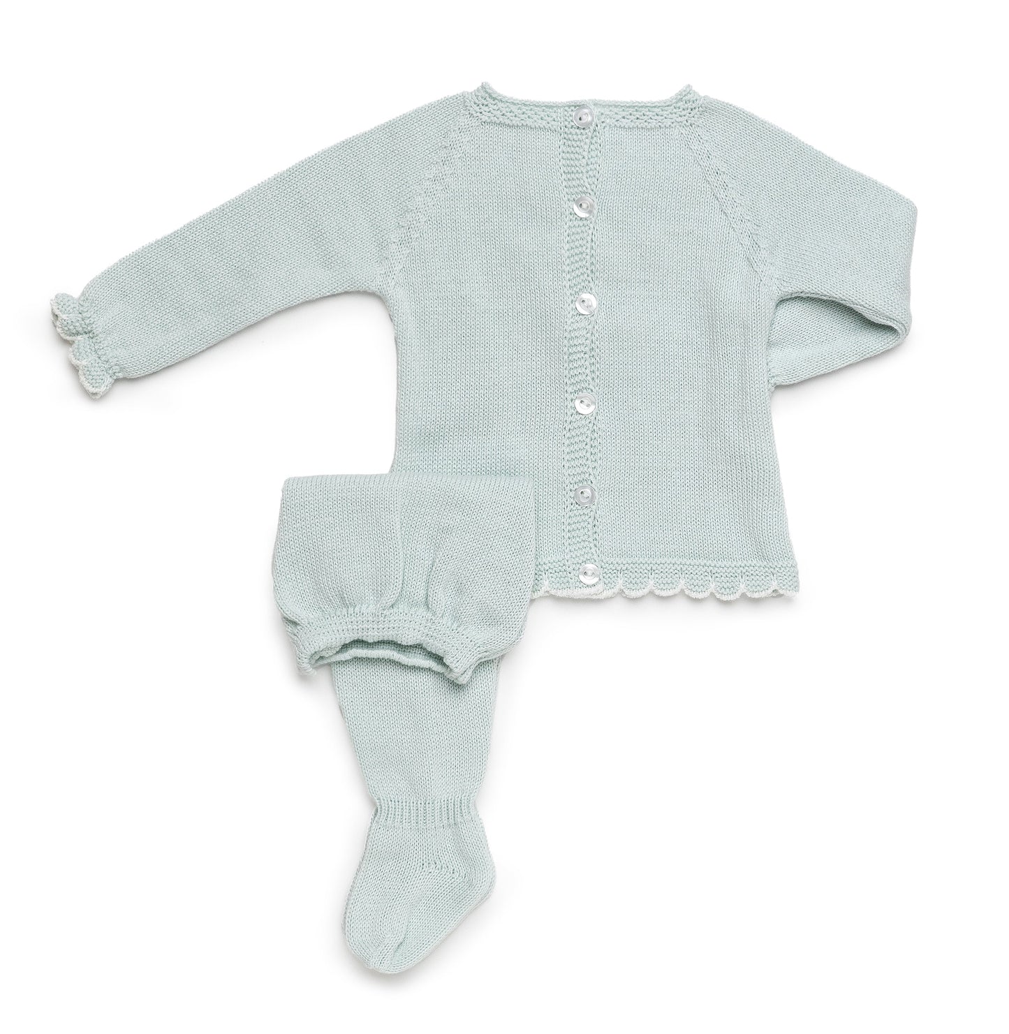 Conjunto de dos piezas con rombos y bodoques