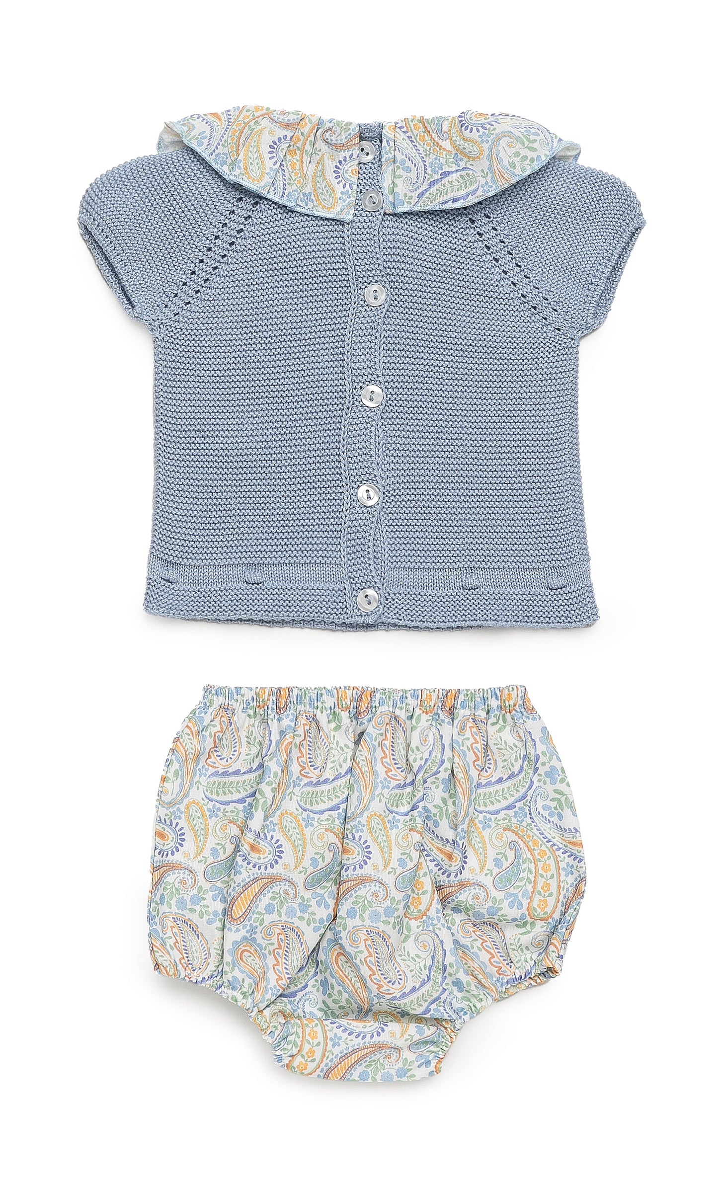 Conjunto con braguita tela cachemiras