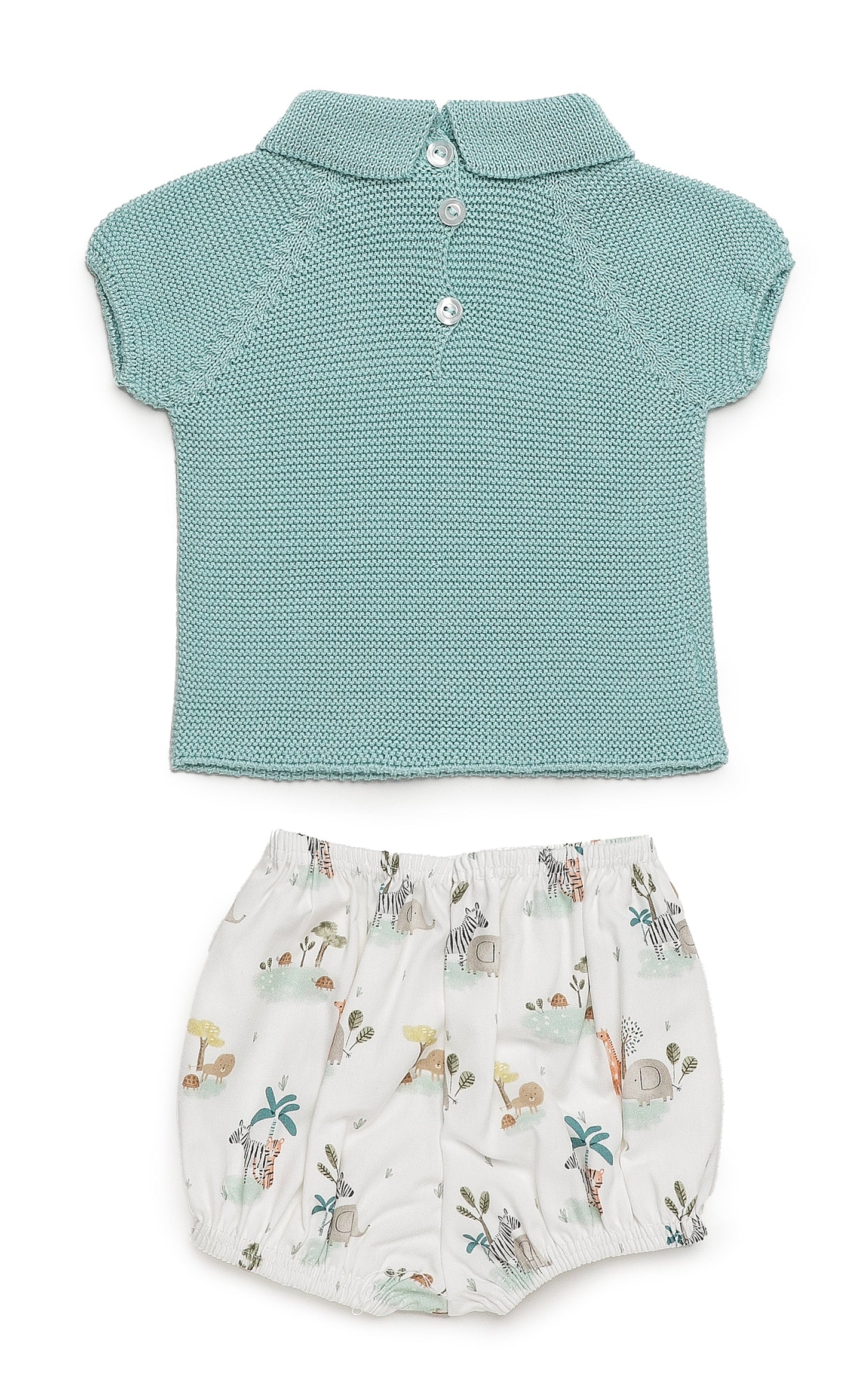 Conjunto con braguita tela safari