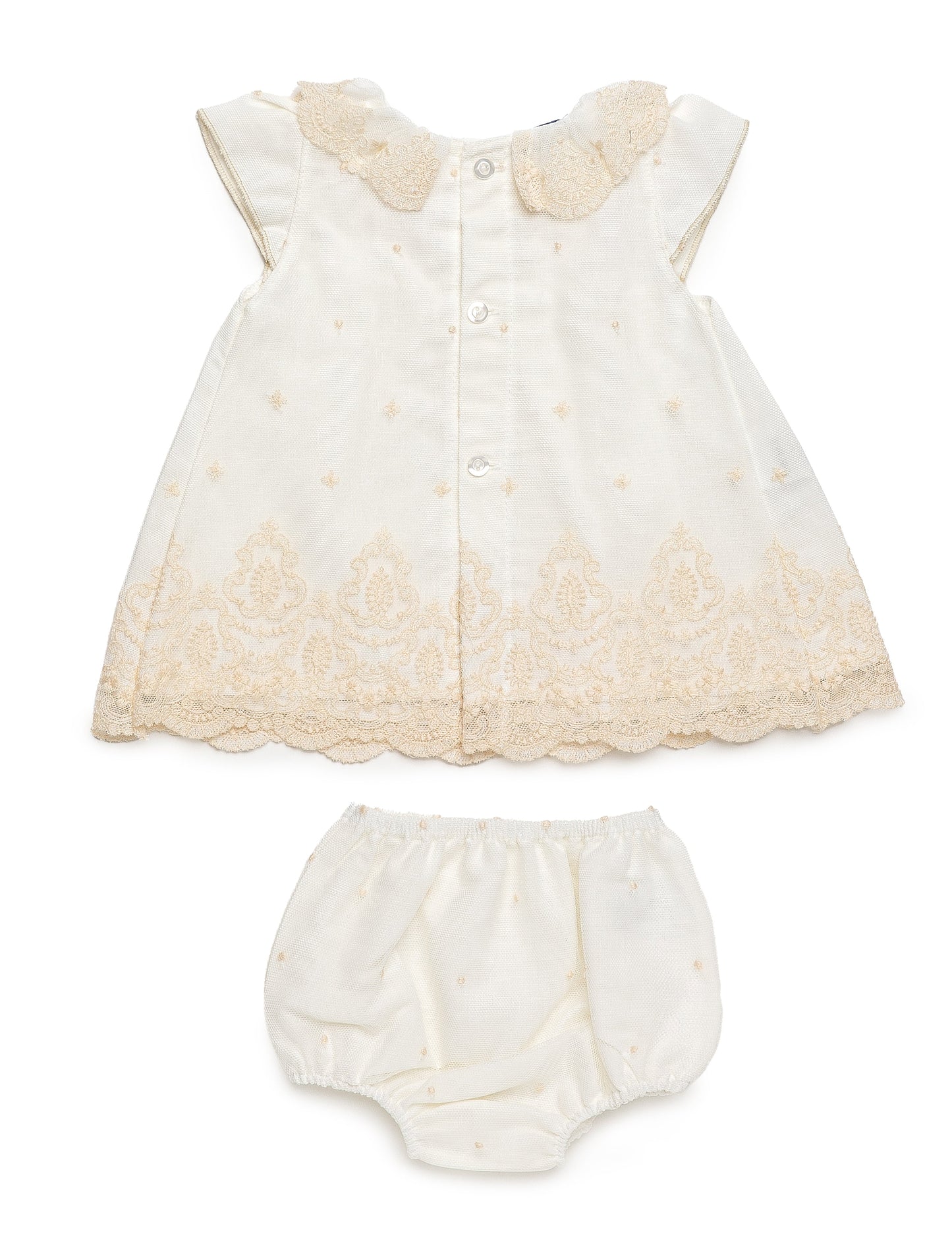 Jesusito con braga y tela de de encaje crudo