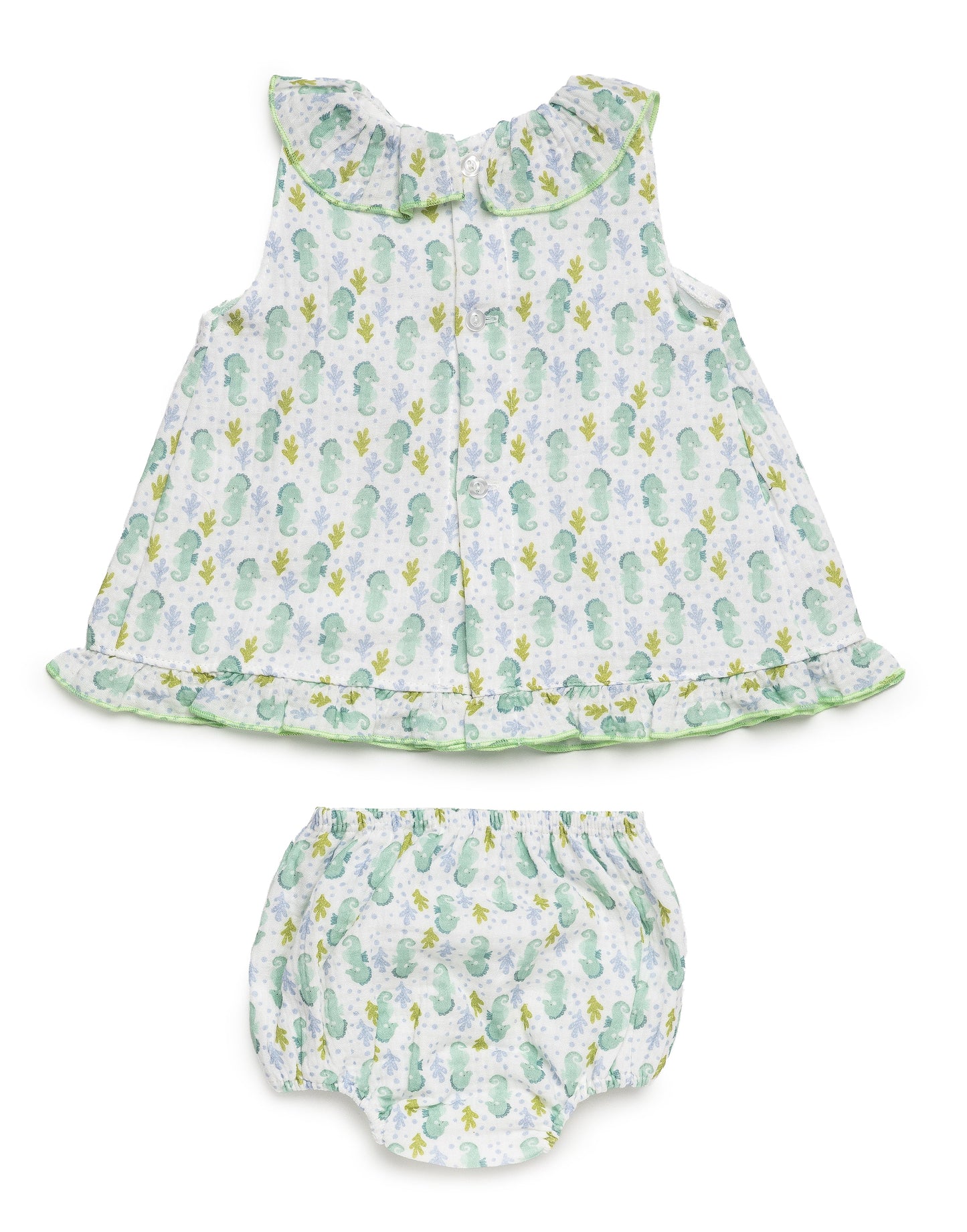 Jesusito con braga y tela de caballitos de mar