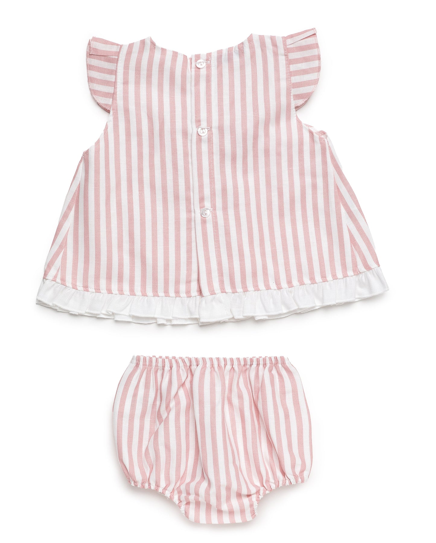 Jesusito de rayas en rosa maquillaje con braguita