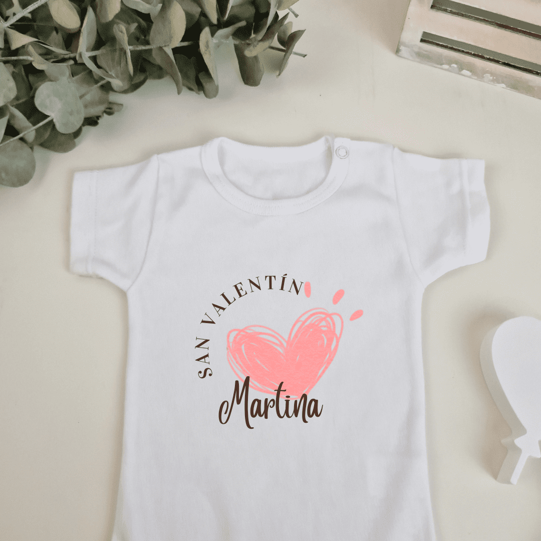 Body personalizado San Valentín - Corazón