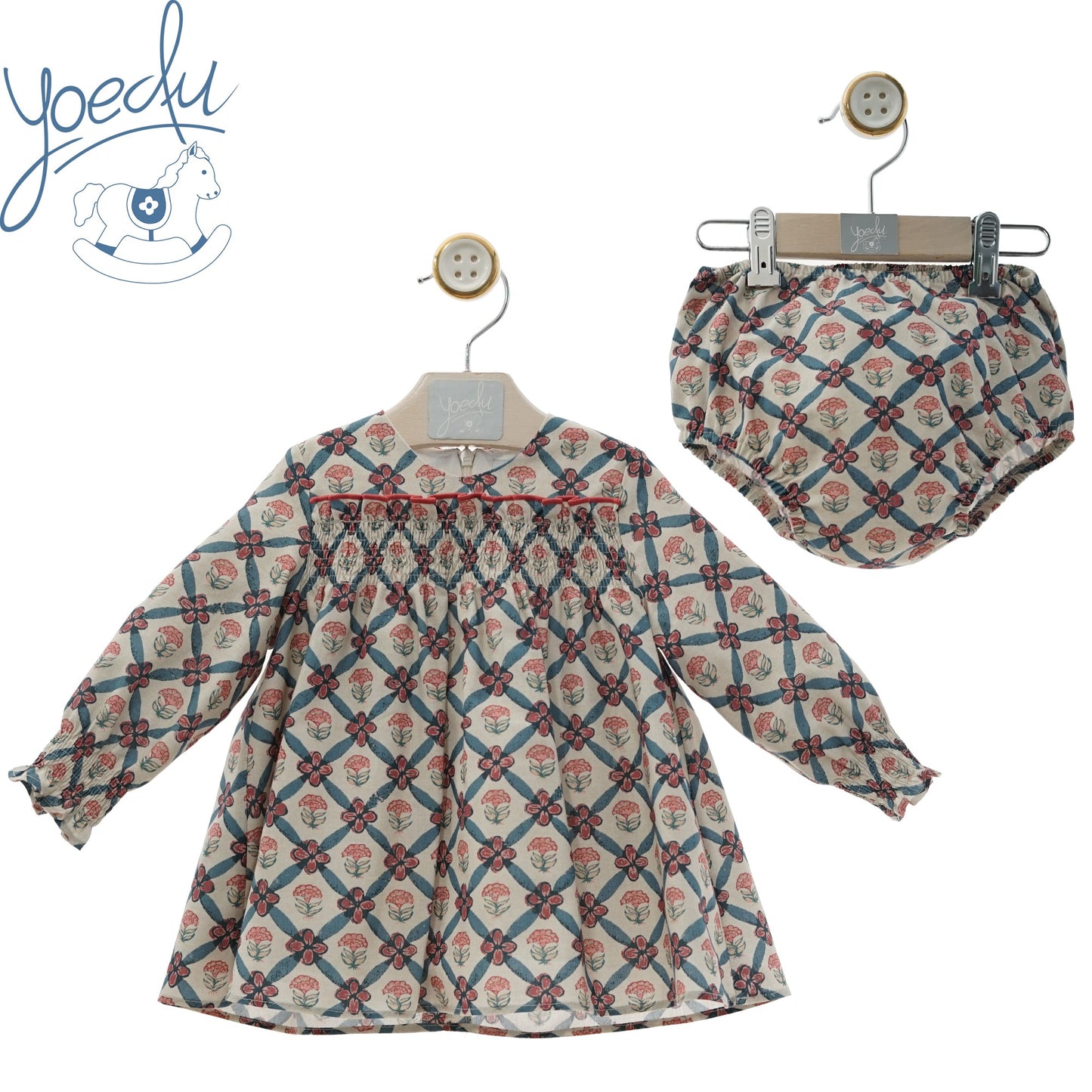 Vestido bebé con braguita Familia Color
