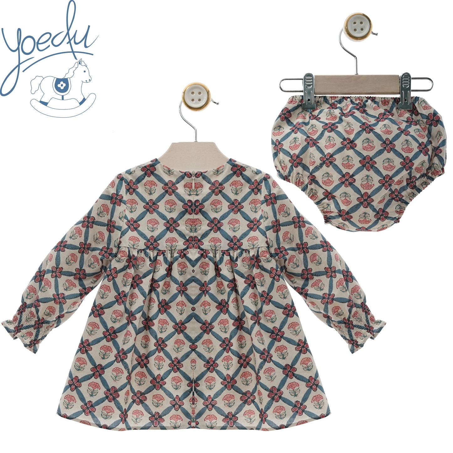 Vestido bebé con braguita Familia Color