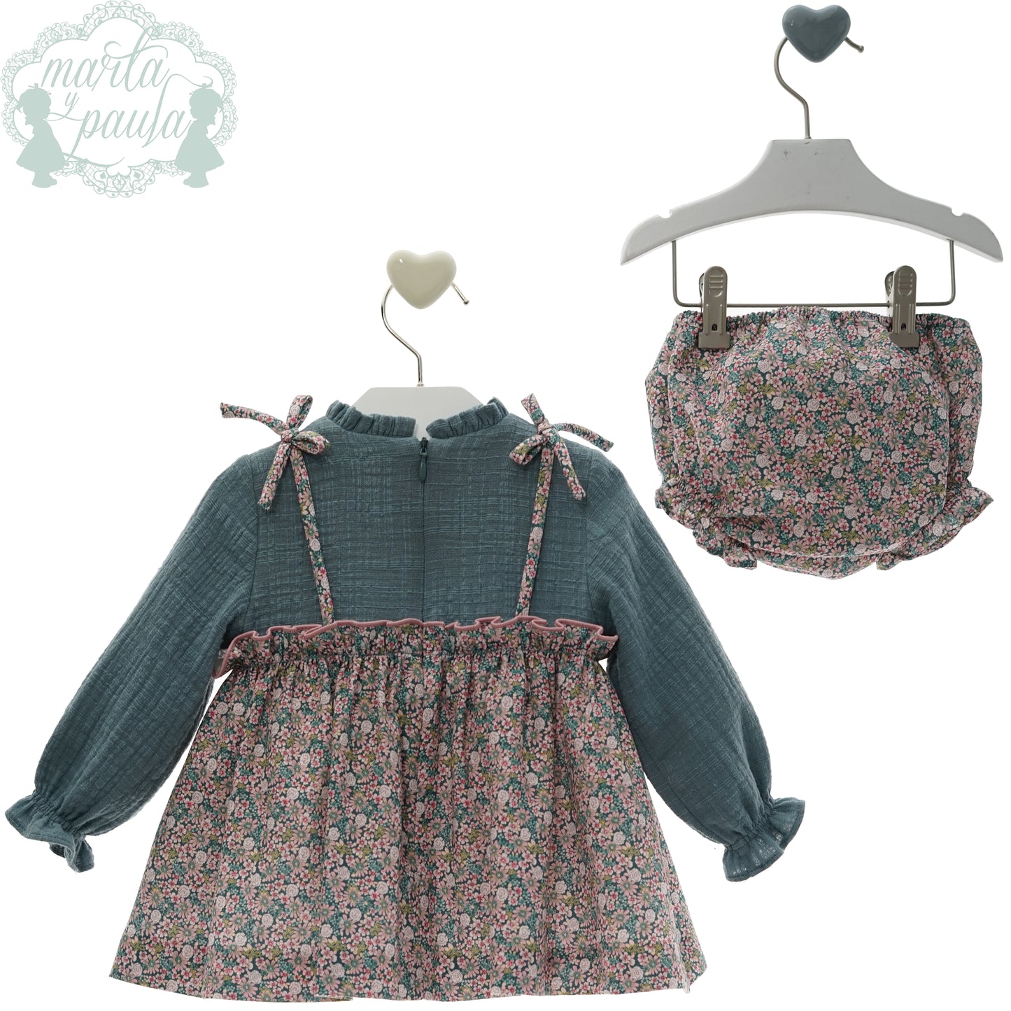 Vestido bebé con braguita Familia Kelly