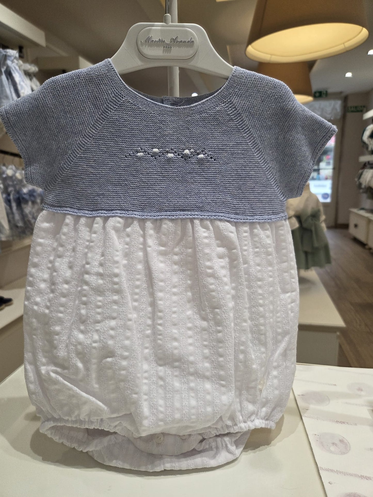 Pelele de punto y tela de niño Noto