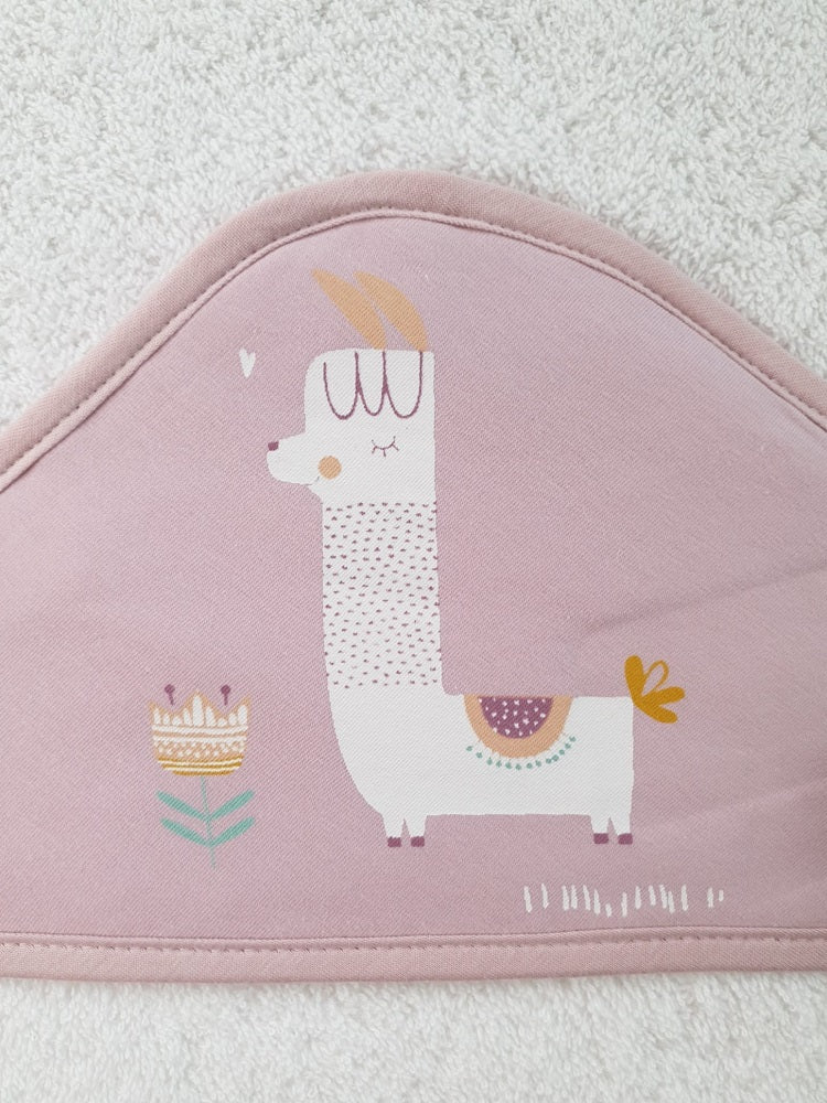 Maxicapa de baño con base blanca - Llama