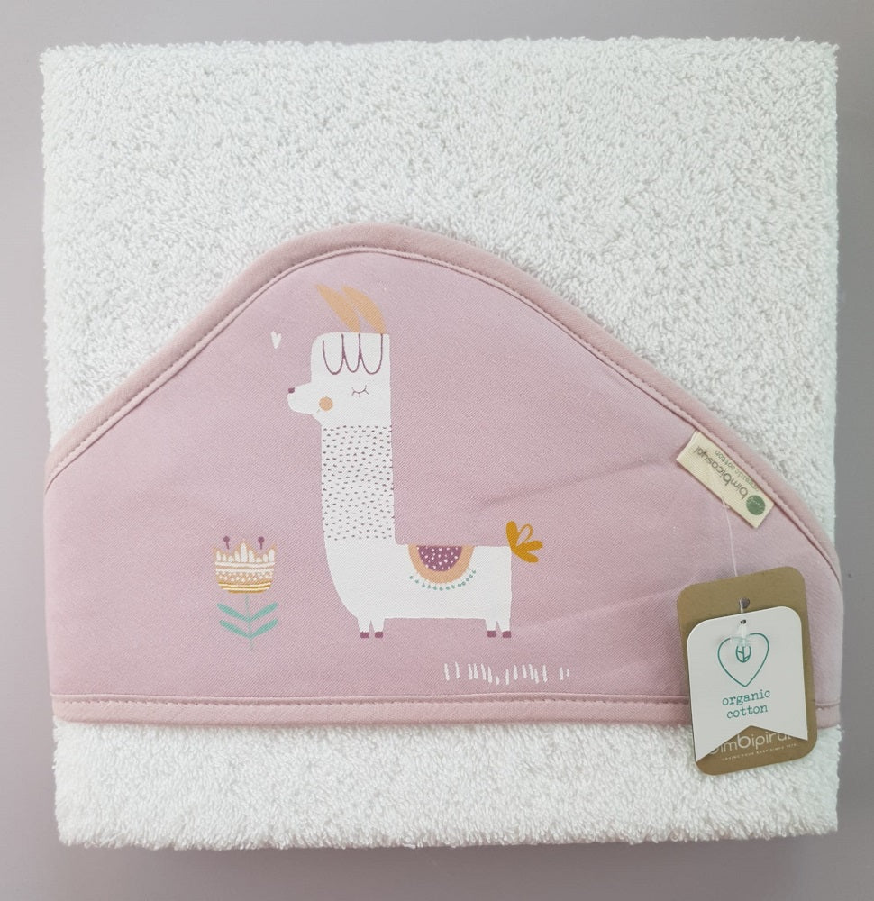 Maxicapa de baño con base blanca - Llama
