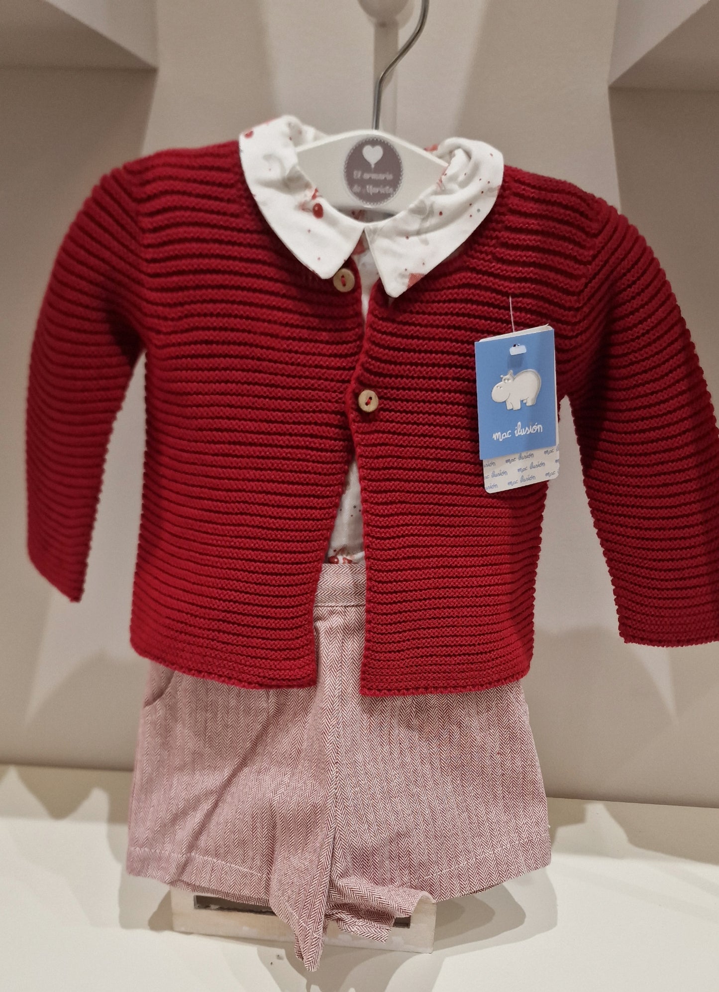 Conjunto dos piezas + rebeca conejitos