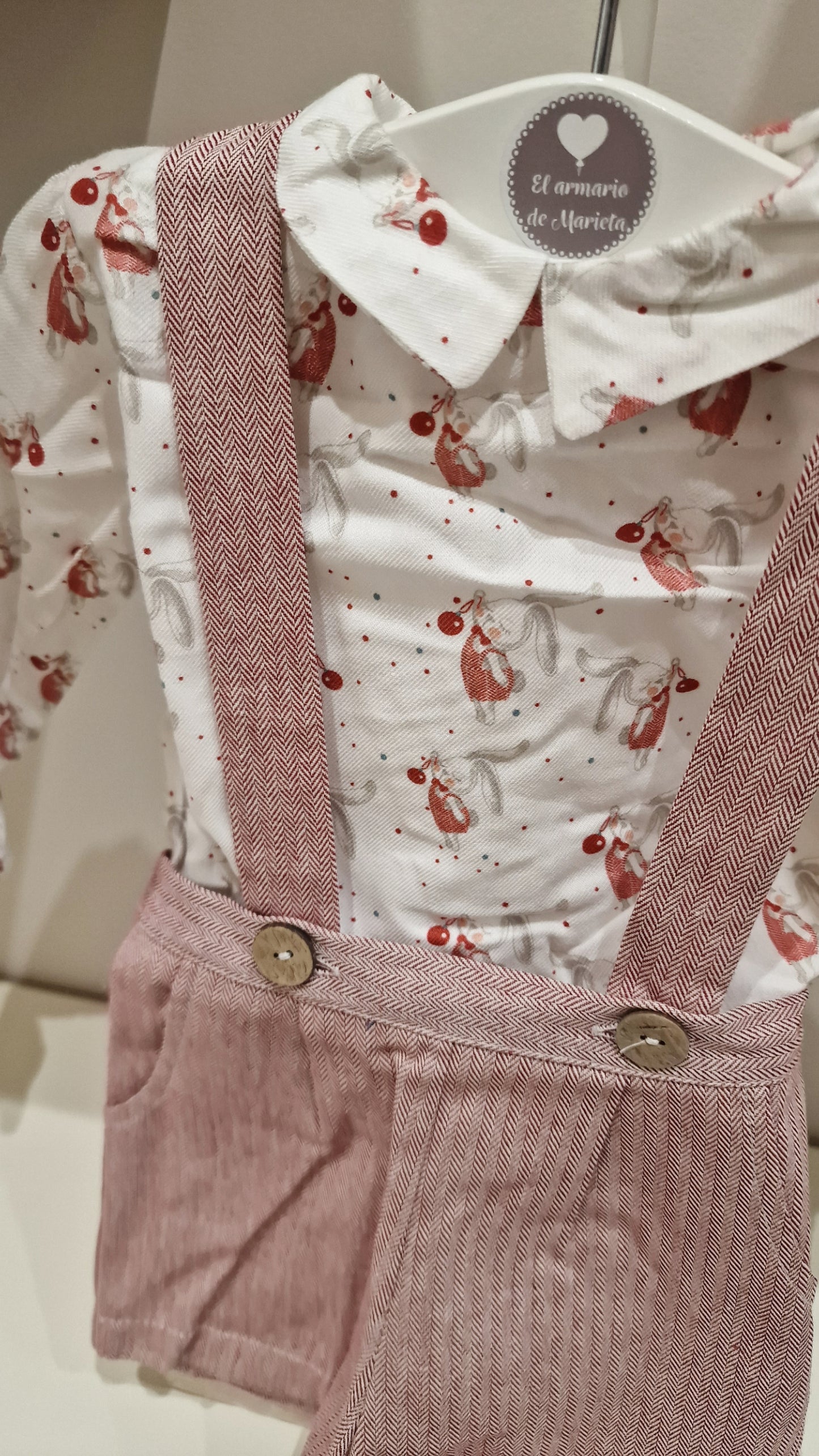 Conjunto dos piezas + rebeca conejitos
