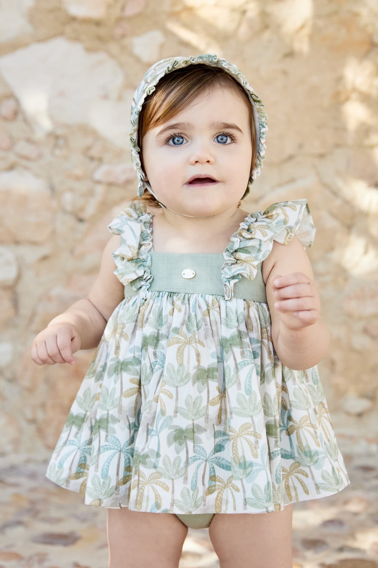 Conjunto de niña plameras Palmi (no incluye capota)