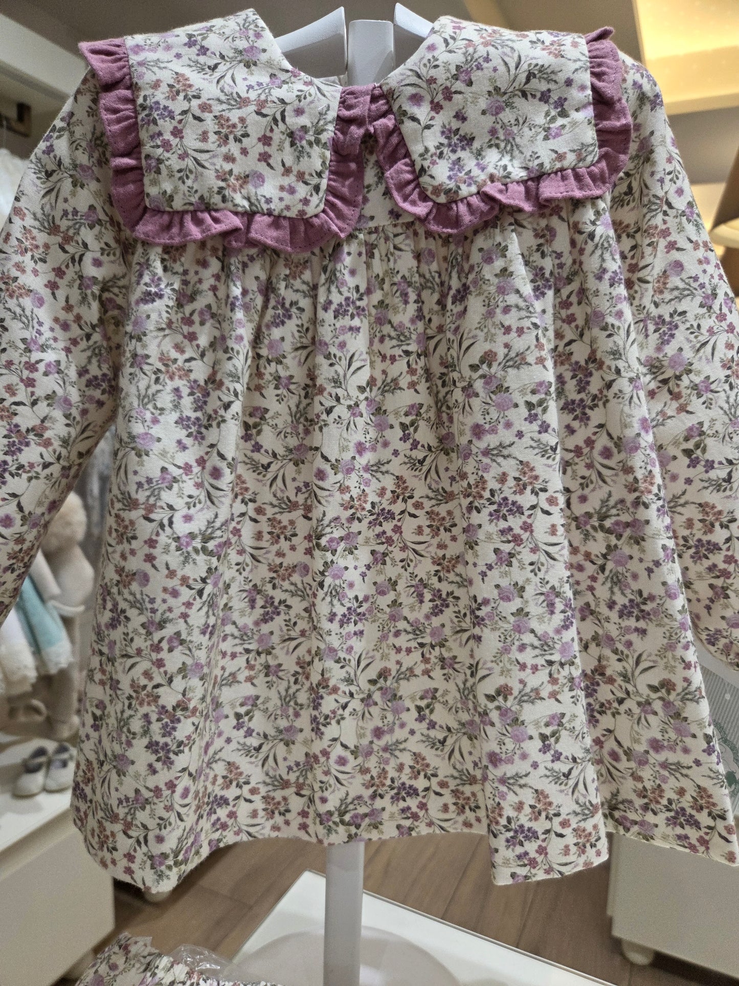 Vestido bebé con braguita Familia Lauren