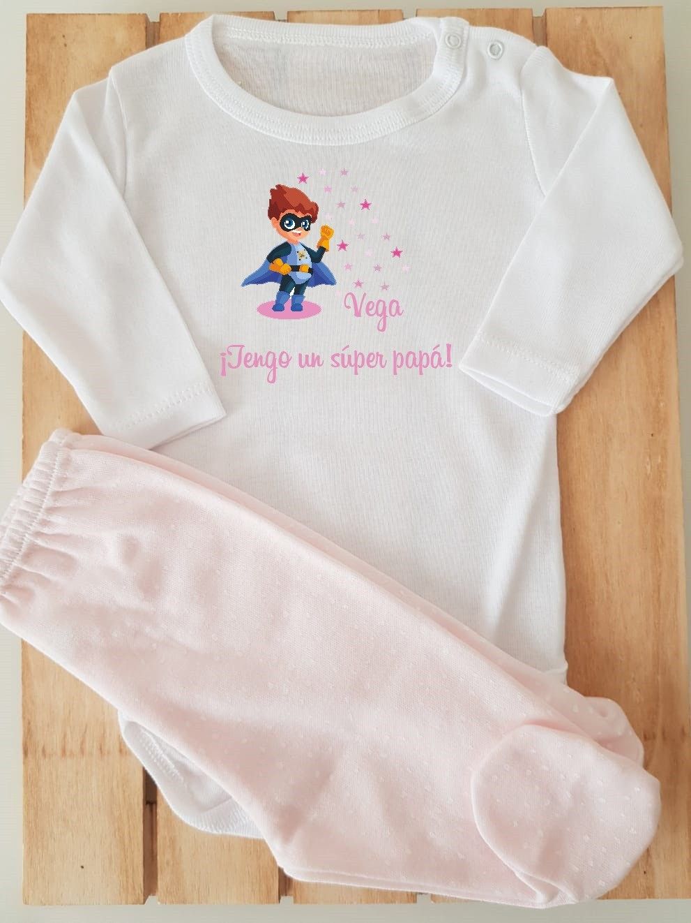 Conjunto con polaina - Tengo un súper papá