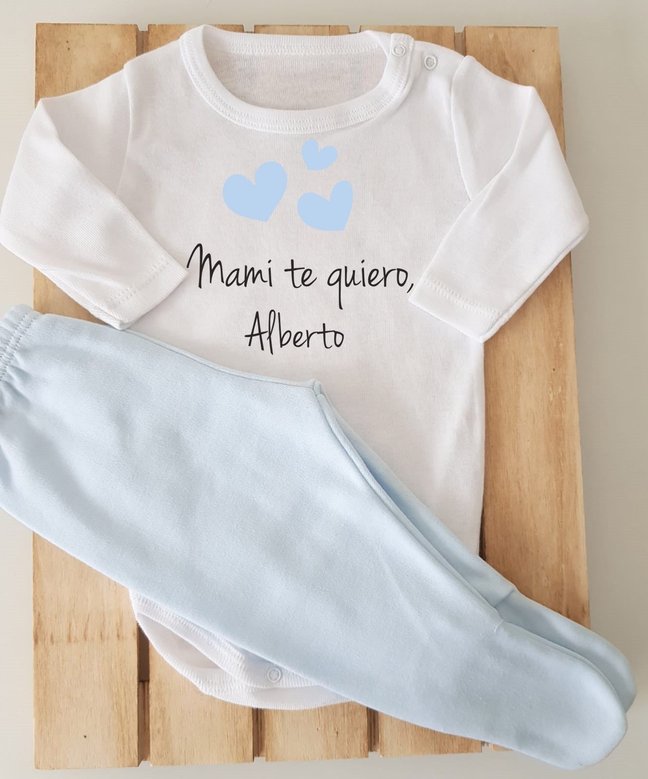 Conjunto con polaina personalizado - Mami te quiero