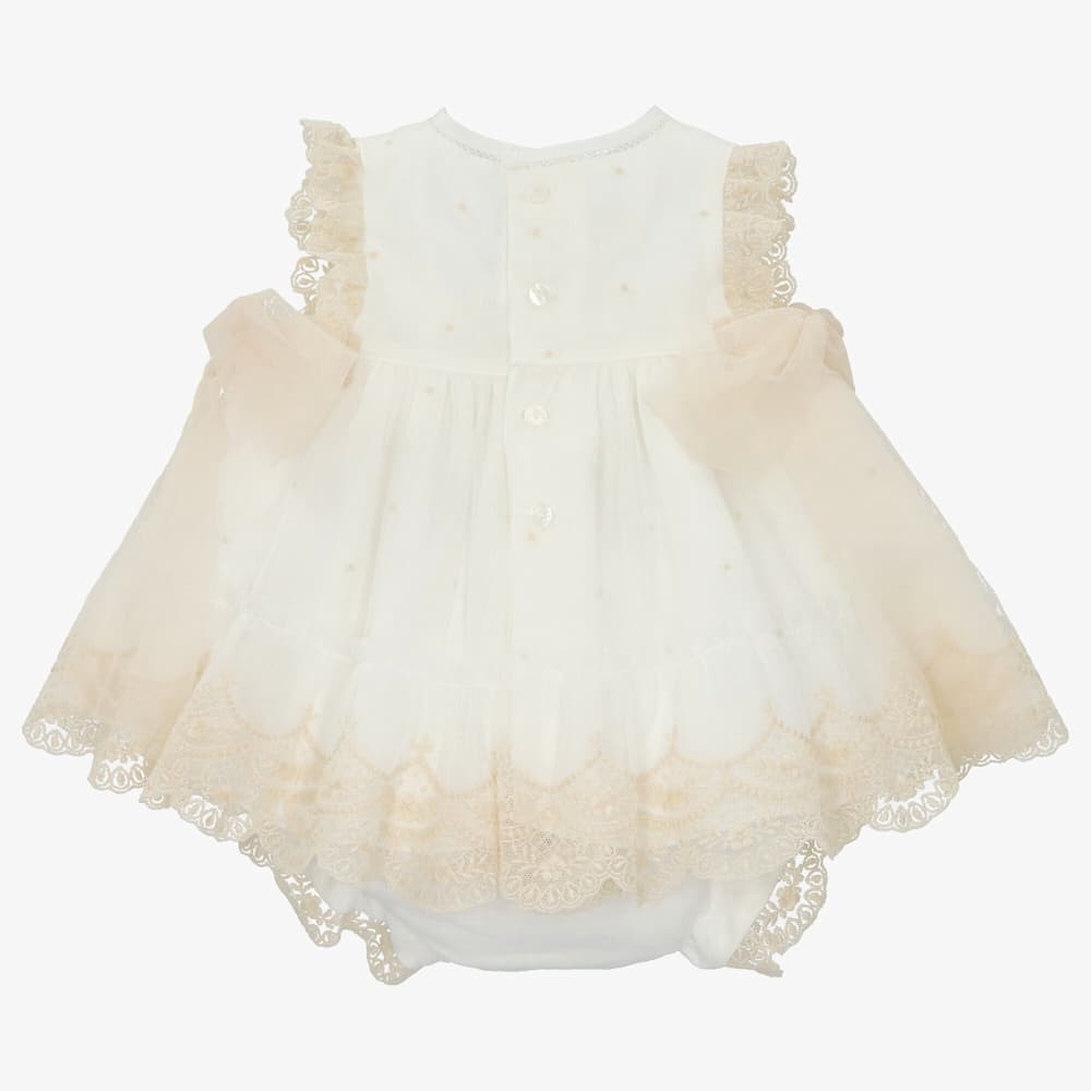 Conjunto de tela niña Jazmín con capota