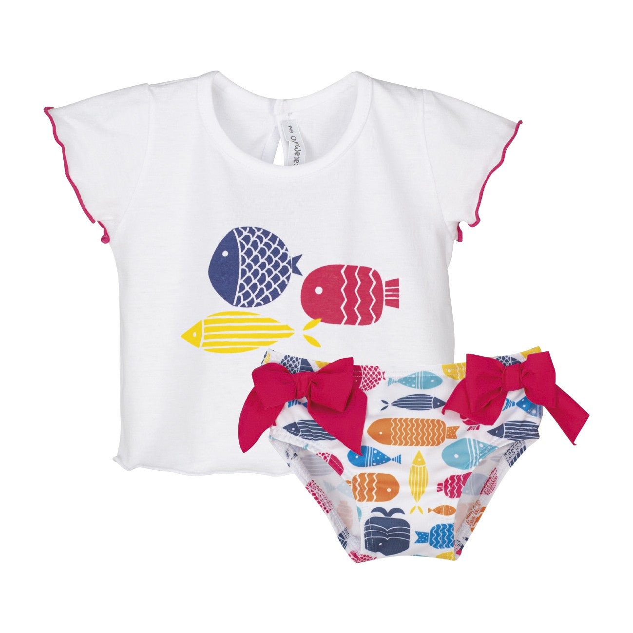 Conjunto baño niña peces