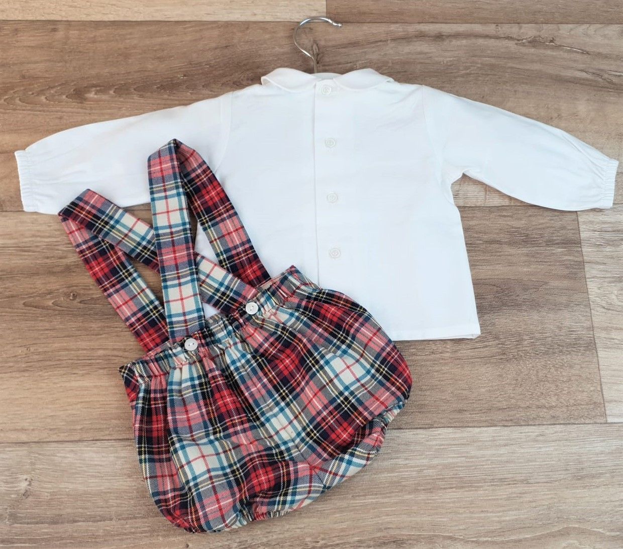 Peto con camisa smock Jacquard fox