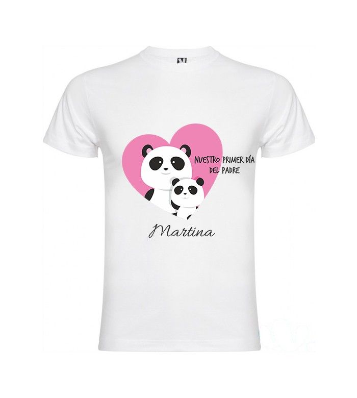 Camiseta infantil - Osos panda, primer día del padre