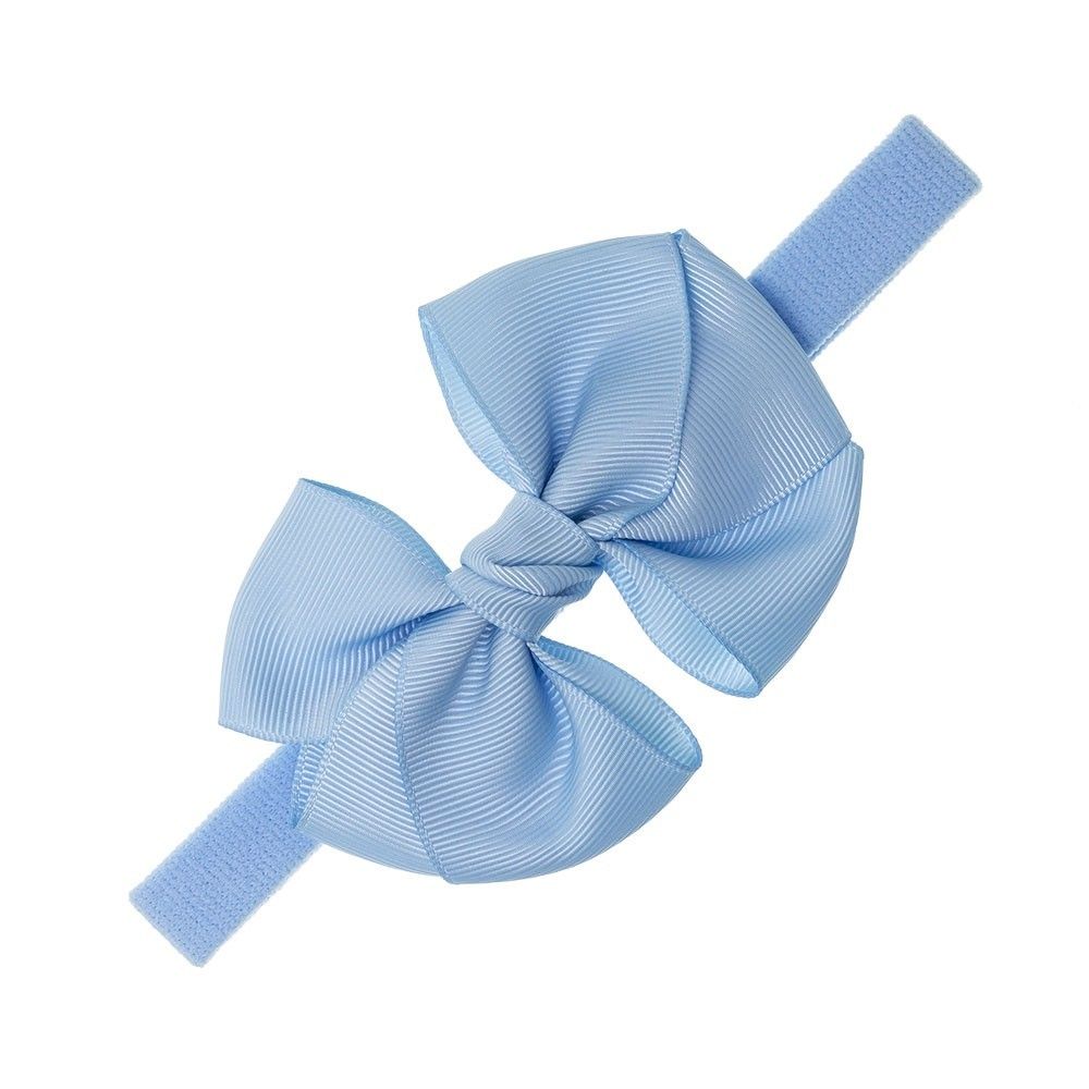 Turbante de bebé con lazo triple nudo grosgrain