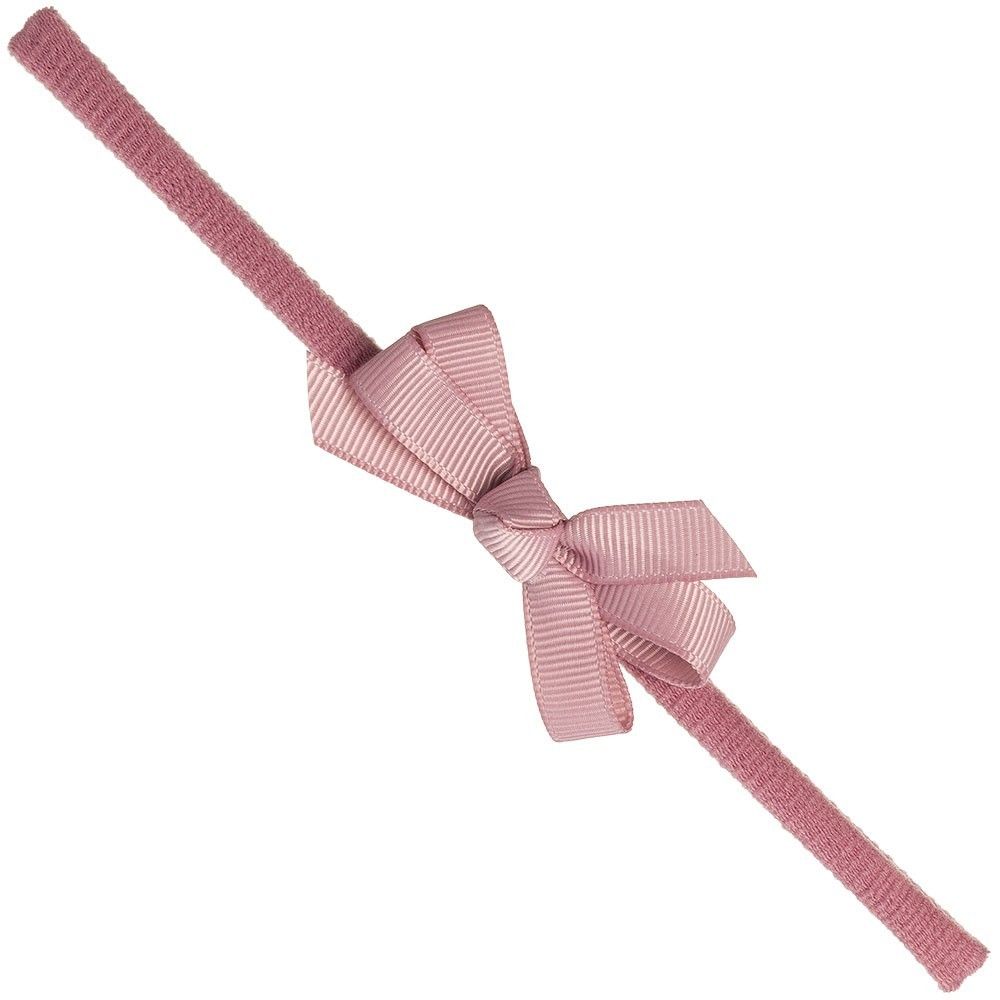 Cinta bebé lazo pequeño con punta Grosgrain